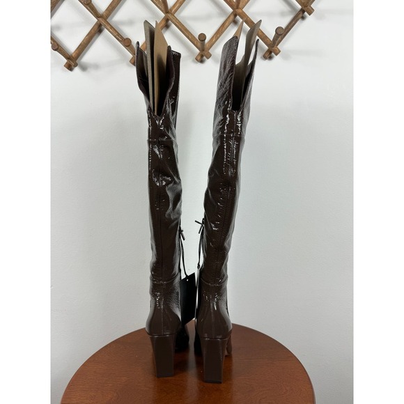 Vince Camuto Minnada Wide-Calf Over-The-Knee Boot in Root Beer Size 7 - Picture 4 of 12